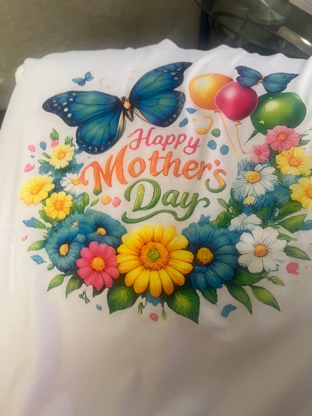Happy Mother's Day Floral Butterfly Tee